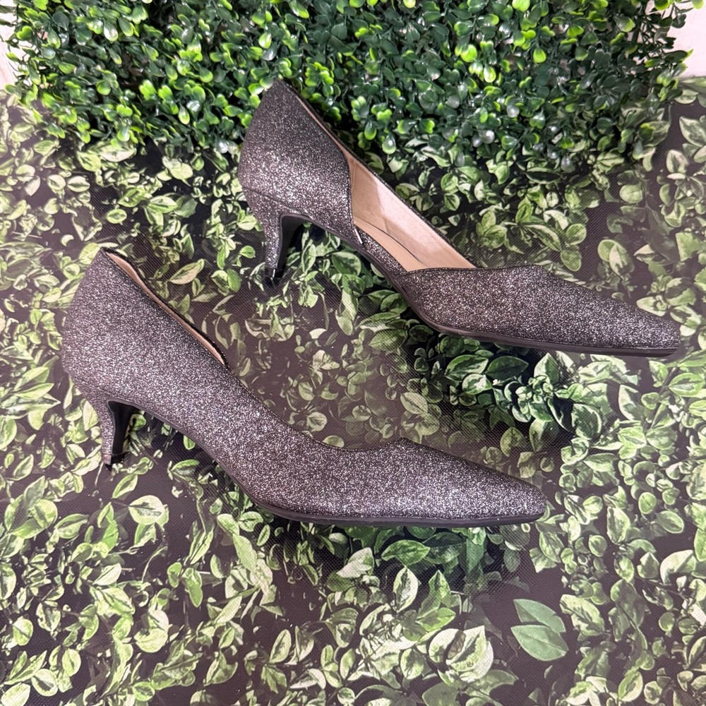 Life Stride Glitter Black Heels - Picture 5 of 11